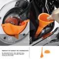 Oil Funnel Kit, 2pcs Motorcycle Crankcase Fill Funnel Compatible