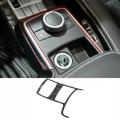 Dry Carbon Fiber Car Inner Console Mode Button Panel Frame Trim
