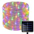 100 Leds Solar String Light Waterproof Rope Tube Lights Multi Color