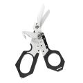 Shears, Stainless Steel Folding Sheers with Automatic Pop-up Slicer