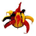 Colorful Halloween Party Clown Hat with Small Bell Carnival Funny