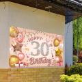 Woman 18th Birthday Party Decoration, Fabric Banner