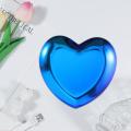 Heart Shaped Jewelry Serving Plate Metal Tray Storage Bright Color