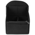 Felt Backpack Insert Storage Bag Men Women Shoulder Tote(black)