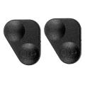 2x Rubber 2-button Remote Key Fobs Pad Cover - Ywc000300 Black