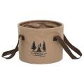 Campout Camping Folding Bucket Portable Wash Basin Bucket 10l, Brown