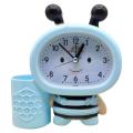 Pen Holder Alarm Clock Electronics Clock Children Gift Clock Blue
