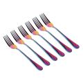 Stainless Steel Table Forks, 12pcs Rainbow Color Fork(20cm/7.87 Inch)