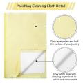 8pcs Large Jewelry Cleaning Cloths, 11x14inch and 6x8inch (yellow)