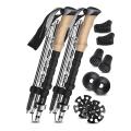 Trekking Poles for Hiking Collapsible - Folding Hiking Pole Pairs