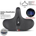 West Biking Breathable Bike Saddle Cushion Leather Surface Seat,a