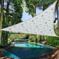 3x3m Garden Swimming Pool Printing Sunshade Sail Courtyard Triangle