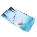 180x180cm Bathroom Shower Curtain Dolphin Print Durable Waterproof