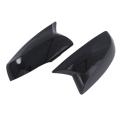 Car Glossy Black Ox Horn Side Mirror Caps for Corolla Cross 2021 2022
