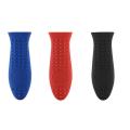 3 Pcs Cast Iron Handle Cover Silicone Pot Holders Handle Covers
