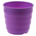 Plastic Round Flower Plant Pot Planter Holder Purple