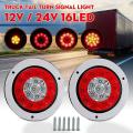 2x 4 Inch 16 Led Truck Trailer Rv Brake Stop Turn Tail Signal Light