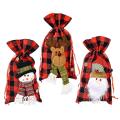 3 Pcs Christmas Candy Bags Apple Bags Santa Claus Snowman Elk