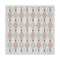 4 Pcs Coffee Shop Chessboard Lattice Acrylic Coaster Decoration(b)