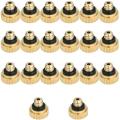 20pcs Brass Misting Nozzles 0.012 Inch(0.3 Mm) Water Spray Nozzle