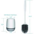 White Toilet Brush, Clean Silicone Brushes with Tpr Soft Bristle