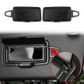 Car Front Left Sun Shade Visor Makeup Cosmetic Mirror Cover Black