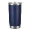 Double Wall Stainless Steel Vacuum Beer Mug 20oz Beer Cup (drak Blue)