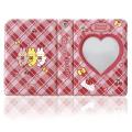 3 Inch Mini Photo Album Kpop Photo Card Holder Star Idol Love(red)