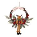 Artificial Christmas Wreath for Front Door Wall, Elk(large)