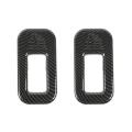 Car Safety Seat Fixing Buckle Trim Cover Stickers Carbon Fiber