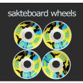 4pcs/set Skateboard Wheels Pu Double Rocker Skateboard Wheels