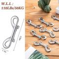 Bolt Snaps Double Ended Hook Heavy Duty 3.5inch, Spring Hook 20pcs