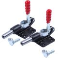 2pcs 90 Degree 227kg 500lbs 32mm Plunger Stroke Pull Toggle Clamp