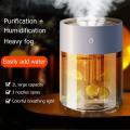 2l Humidifier with Led Lamp Triple Nozzle Heavy Fog Aroma Humidifiers
