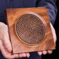 Walnut Teapot Mat Pot Holder Coaster Teapot Holder Accessories-b