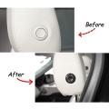 Car Seat Headrest Adjustment Button Cover Trim Sticker,a