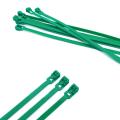 200mm Releasable Cable Ties Colored Plastics Reusable (green)