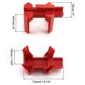 Small Ball Valve Lockout, for 1/2 Inch - 2-1/2 Inch Od Pipe, Red