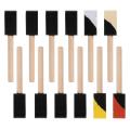 Foam Paint Brushes1 Inch Foam Brush 12pcs,wood Handle Paint Brush