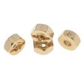 Brass 12mm Hex Wheel Hub Extended Adapter for Axial Scx10 Iii,6mm