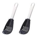 Multifunctional Cooking Spoon Kitchen Tool Filter Spoon (black)