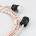 Audiophile Power Cord,hifi Audio Universal Power Cable Eu Plug-1m