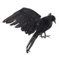 Halloween Prop Feathers Crow Bird Large 25x40cm Spreading Wings Black