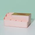 Organizer Box with Wooden Lid for Tissue Paper Makeup Storage Box-a
