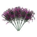 Artificial Lavender Flowers Plants 6 Pieces,uv Resistant(fushia)