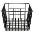 2 Pack Wire Storage Baskets, Farmhouse Metal Wire Basket (black)