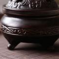 Ceramic Hand Carved Coil Incense Burner Retro Home Decor Holder