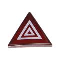 For W221 Red Hazard Light Switch Button Cover Auto Emergency Flasher