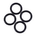 10 Pcs Black Rubber Oil Seal O Shaped Rings Seal Washers 8 X 4 X 2 Mm