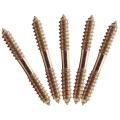 M8 X 70mm Double Ended Wood to Wood Furniture Fixing Dowel Screw 5pcs